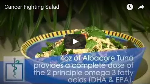 Watch this video showing a great cancer fighting salad recipe - Health-otb.com